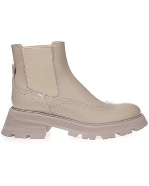 McQueen Botas De Chelsea - Blanco