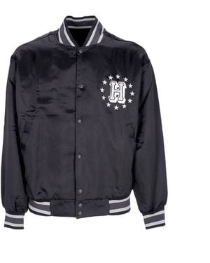 Huf Galactic Stack Baseball Jacket Bomber Jacket - Blue