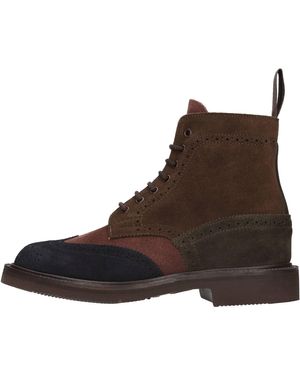 Tricker's Bottes Multicolores Du Tricker - Marron