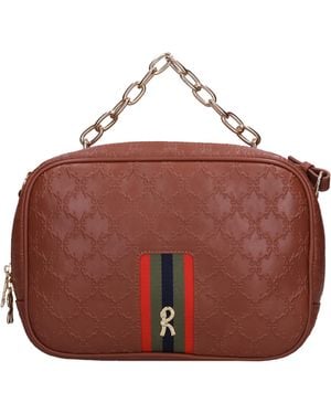 Roberta Di Camerino Zakken. Bruin - Rood