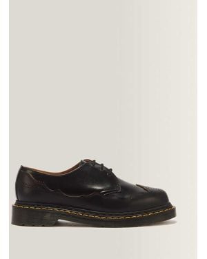Dr. Martens 1461 Ri 3 Eye Analine & Vintage Smooth Leather Shoes - Black
