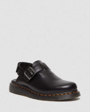 Dr. Martens Jorge Ii Brando Leather Slingback Mules - Black