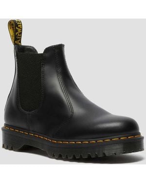 Dr. Martens Unisex Vegan 2976 Felix Platform Chelsea Boots Black Felix Rub Off