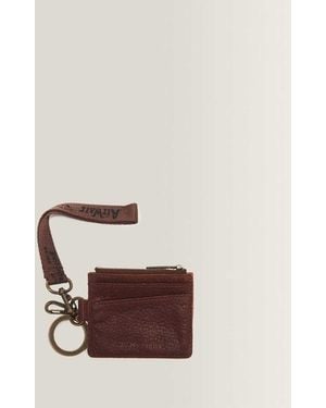 Dr. Martens Ambassador Leather Cardholder Keyring - Brown