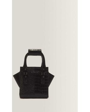 Dr. Martens X-Small Croc Emboss Leather Tote Bag - Black