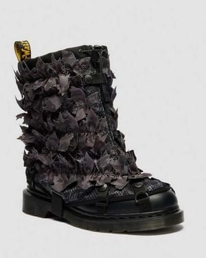 Dr. Martens Smooth Leather 1460 Babylon Camo Boots - Black