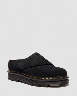 Dr. Martens Zebzag Anywair Wildleder Mules - Schwarz