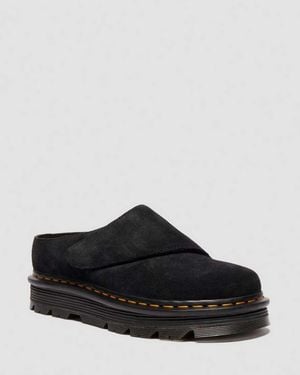 Dr. Martens Zebzag Anywair Suede Mules - Black