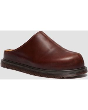 Dr. Martens San Leather Mules - Brown