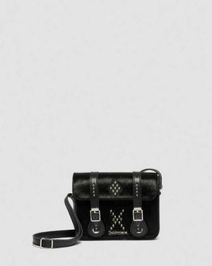 Dr. Martens 7" Hair On & Kiev Leather Satchel - Black