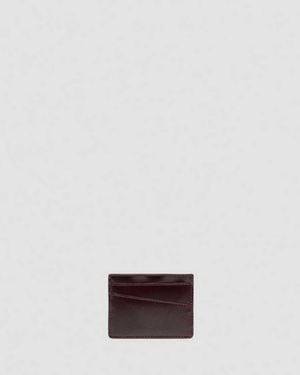 Dr. Martens Cardholder Ii Slg Cherry Oxford Rub Off - Red