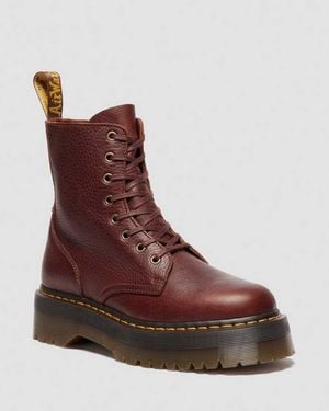 Dr. Martens Jadon Ambassador Soft Leather Platorm Boots - Brown