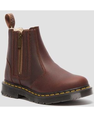 Dr. Martens Leather 2976 Alyson Dm's Wintergrip Chelsea Boots - Brown