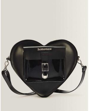Dr. Martens Leather Heart Shaped Bag - Black
