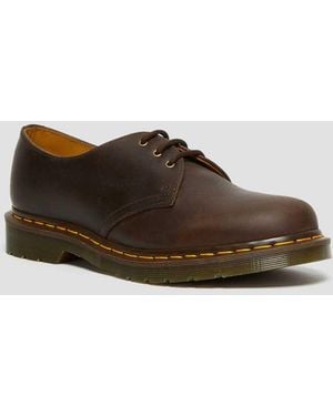 Dr. Martens 1461 Crazy Horse Leather Oxford Shoes - Brown