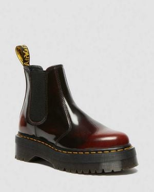 Dr. Martens 2976 Quad Arcadia Leather Platform Chelsea Boots - Black
