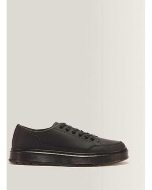 Dr. Martens Brookline 6-Eye Nappa Leather Shoes - Black