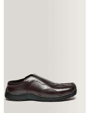 Dr. Martens Aurix Satin Finish Leather Mules - Brown