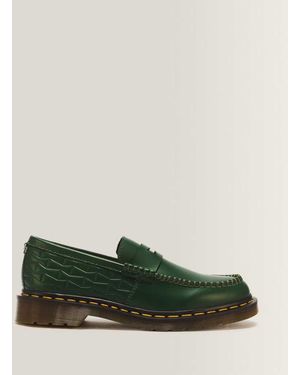 Dr. Martens Penton Wasted Youth Smooth Leather Loafers - Green