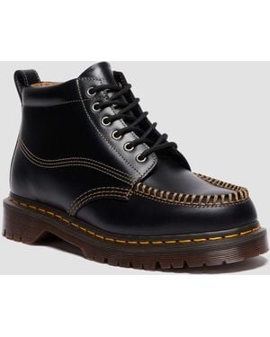 Dr. Martens Lowell Chukka Moc Toe Leather Ankle Boots - Black