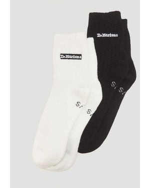Dr. Martens Plain Socks 2Pk - Black