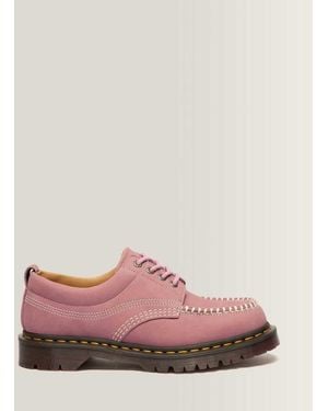 Dr. Martens Lowell Nubuck Moc Toe Shoes - Pink