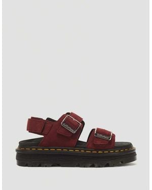 Dr. Martens Zebzag Milled Nubuck Sandals - Brown