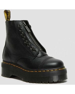 Dr. Martens Unisex Sinclair Leather Platform Boots Black