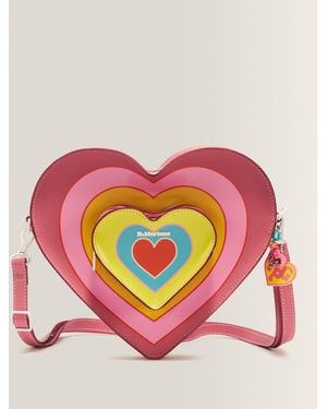 Dr. Martens Leer Powerpuff Hartvormige Rugzak - Roze