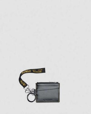 Dr. Martens Kiev Leather Cardholder Keyring - White