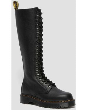 Dr. Martens 1B60 Bex Pisa Leather Knee High Boots - Black