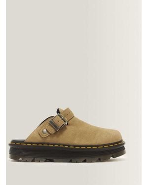 Dr. Martens Zebzag Suede Casual Slingback Platform Mules - Multicolour