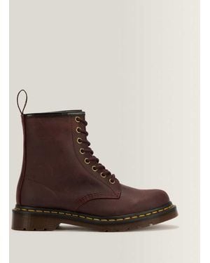 Dr. Martens 1460 Crazy Horse Leather Boots - Brown