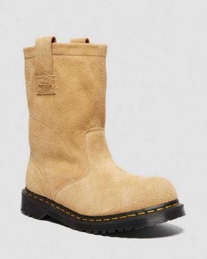 Dr. Martens 2295 Decon Stüssy Suede Biker Boots - Natural