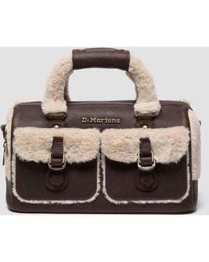 Dr. Martens Hengseltas Van Leer & Imitatiebont - Zwart