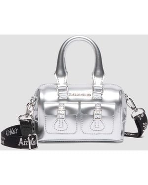 Dr. Martens Minihengseltas Van Zilver Lamper Lakleer - Wit