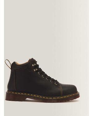 Dr. Martens 939 Hiker 7 Tie Leather Ankle Boots - Black