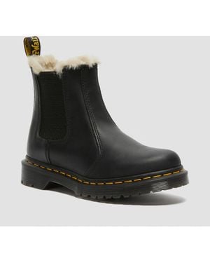 Dr. Martens Leer Leonore Chelsea Laarzen Leder Schoenen - Zwart