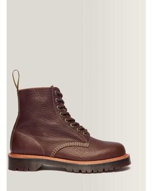Dr. Martens 1460 Wild Grain Leather Boots - Brown