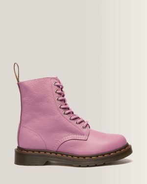 Dr. Martens Cuero botas 1460 de piel blanda - Rosa