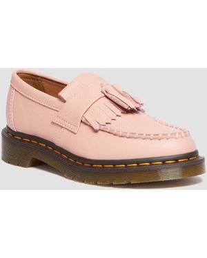 Dr. Martens Adrian Virginia Leather Tassel Loafers - Pink