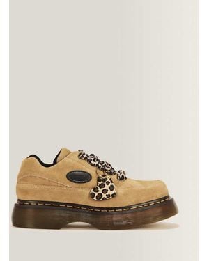 Dr. Martens Buzz Eye Bronx Suede Shoes - Natural