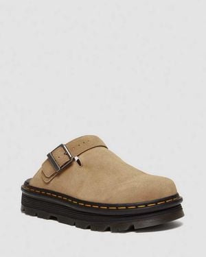 Dr. Martens Zebzag Suede Casual Slingback Platform Mules - Multicolor