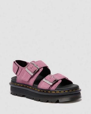 Dr. Martens Zebzag Suede Sandals - Pink