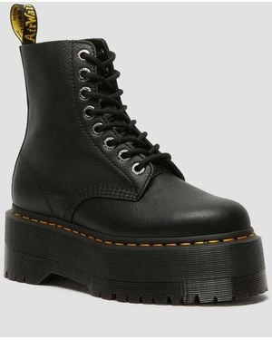 Dr. Martens 1460 Pascal Max Leather Platform Boots - Black