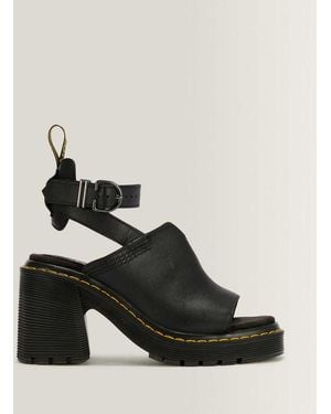 Dr. Martens Millee Leather Open Toe Sandals - Black