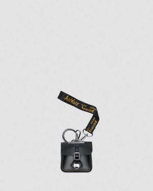 Dr. Martens Leather Pouch Keyring - White