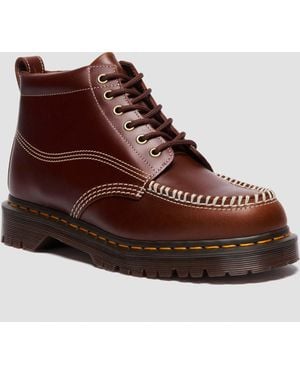 Dr. Martens Lowell Chukka Moc Toe Leather Ankle Boots - Brown