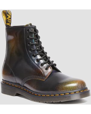 Dr. Martens 1460 For Pride Rub Off Leather Lace Up Boots Rainbow - Black