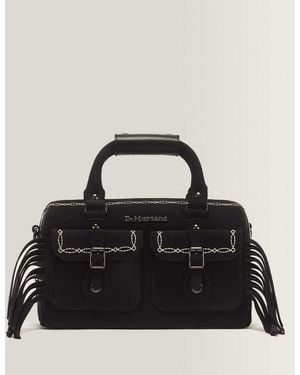 Dr. Martens Top Handle Desert Rodeo Leather & Suede Bag - Black